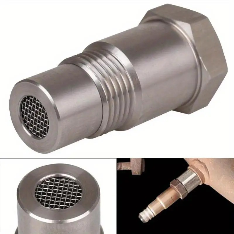 

1pc Car Engine Light Eliminator Adapter Oxygen O2 Sensor M18X15 with Filter Mesh for Engine Auxiliary Use