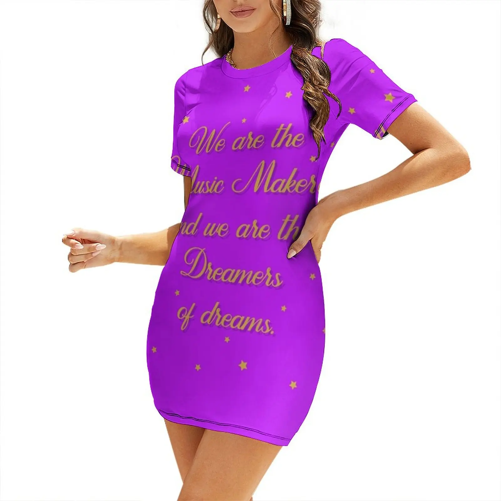 

We are the dreamers of dreams. Short-Sleeved Dress women's evening dresses dresses for prom Dress vintage