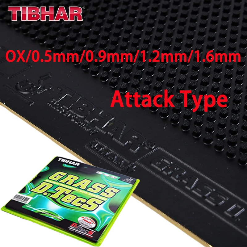 

Attack Type Long Pips Pro-level OX TIBHAR Grass D.TecS Table Tennis Rubber Sheet Ping Pong Rubber Without Sponge Internal Energy