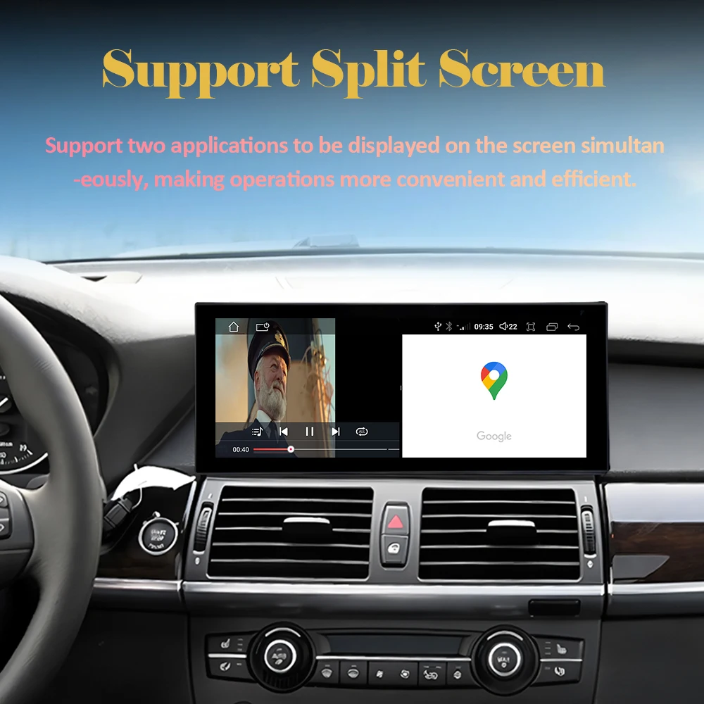 نظام تحديد المواقع والملاحة DVR WIFI لسيارات BMW X5 E70 X6 E71 2008-2013 CCC CIC نظام سيارة الصوت مشغل وسائط متعددة 12.3 "DSP ستيريو شاشة تعمل باللمس