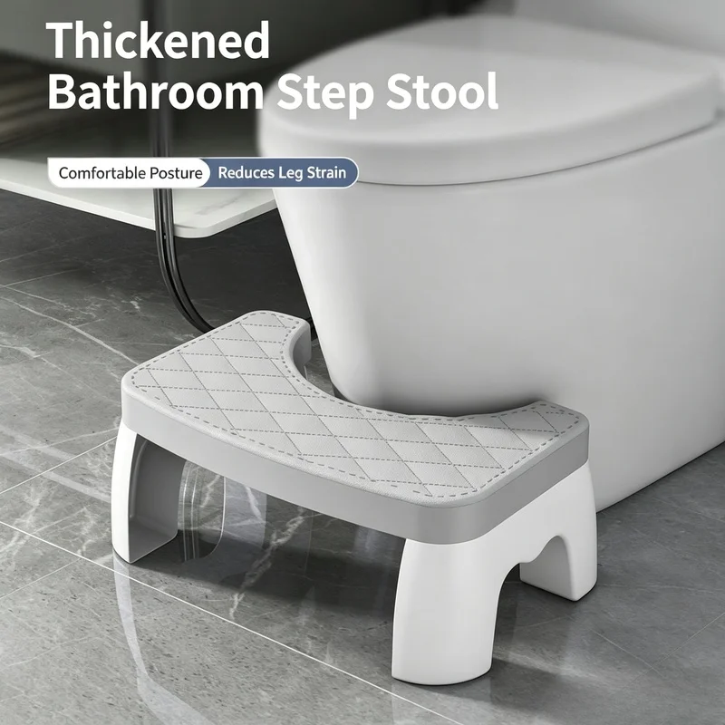 Anti‑Slip Household Toilet Foot Stool, Stable Potty Assistance Footstool for Bathroom Use, Fit for Adults and Kids