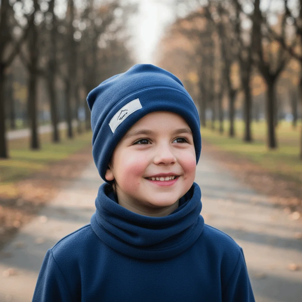 

Soft Elastic Cap Scarf Set Solid Color Fleece Lining Winter Pullover Cap Korean Style All-match Compact Scarf Outdoor