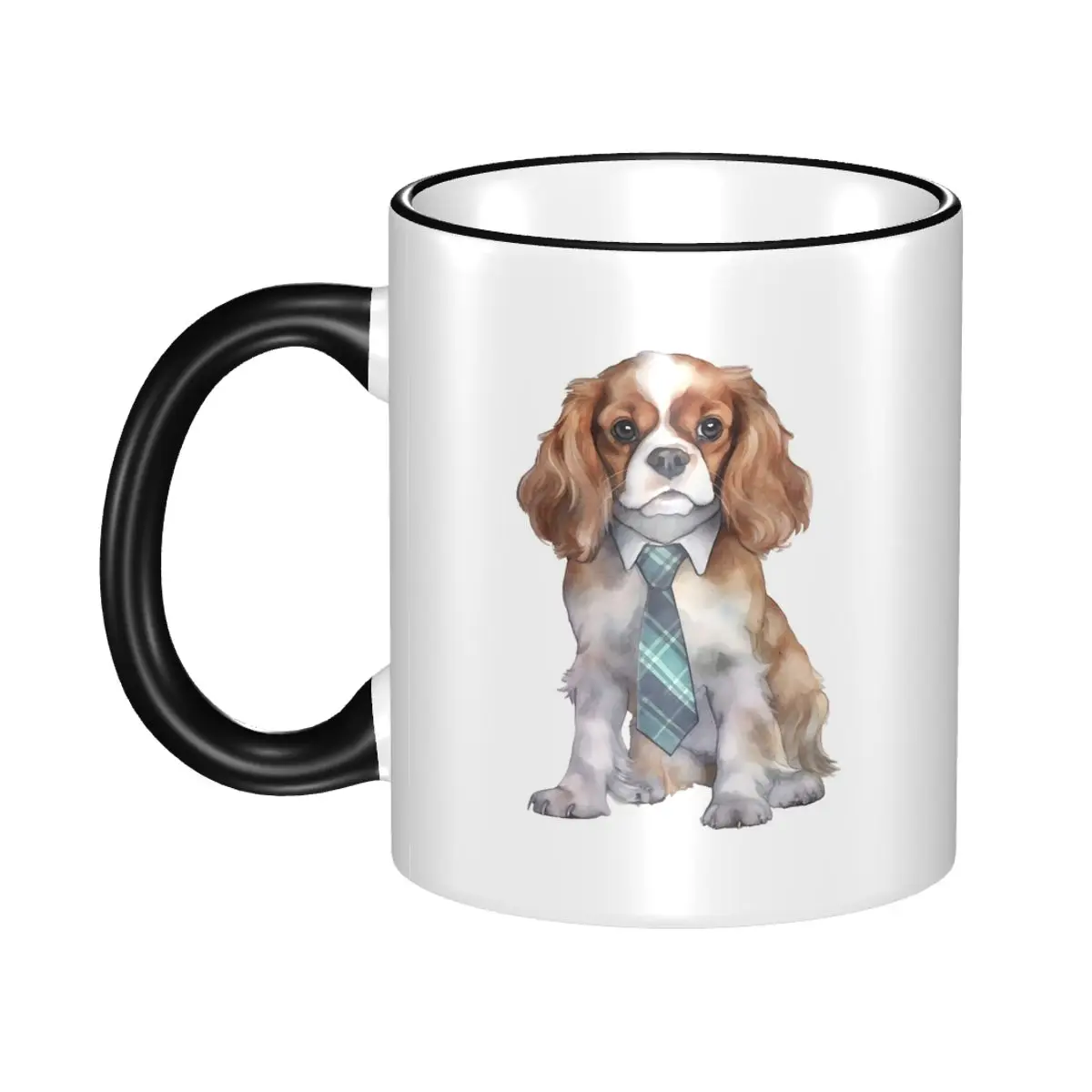 Cute Cavalier King Charles Spaniel Dog Mug Funny Ceramic Coffee Cups Tea Mugs Milk Cup Drinkware Gift for Woman Man