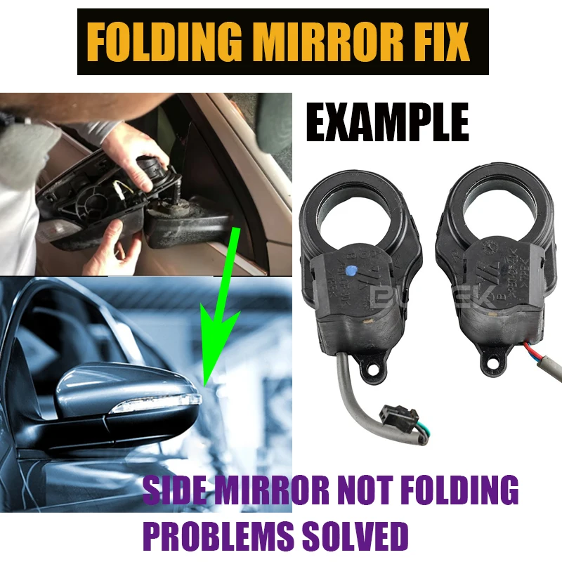 BUPEK Car Rear View Mirror Folding Actuator Motor For  Citroën C3 MK2  Citroën C3 Picasso borgward bx7 ts Inner Accessories