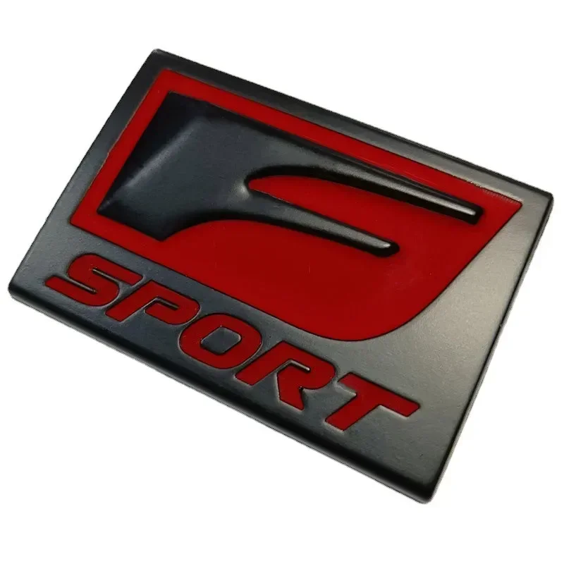 3D metallo nero rosso FSPORT emblema auto parafango distintivo posteriore tronco decalcomanie per accessori Lexus