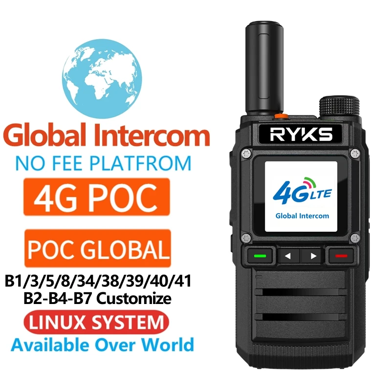 

radio 4g/3g/2g Network radio unlimited communication walkie talkie for linux system