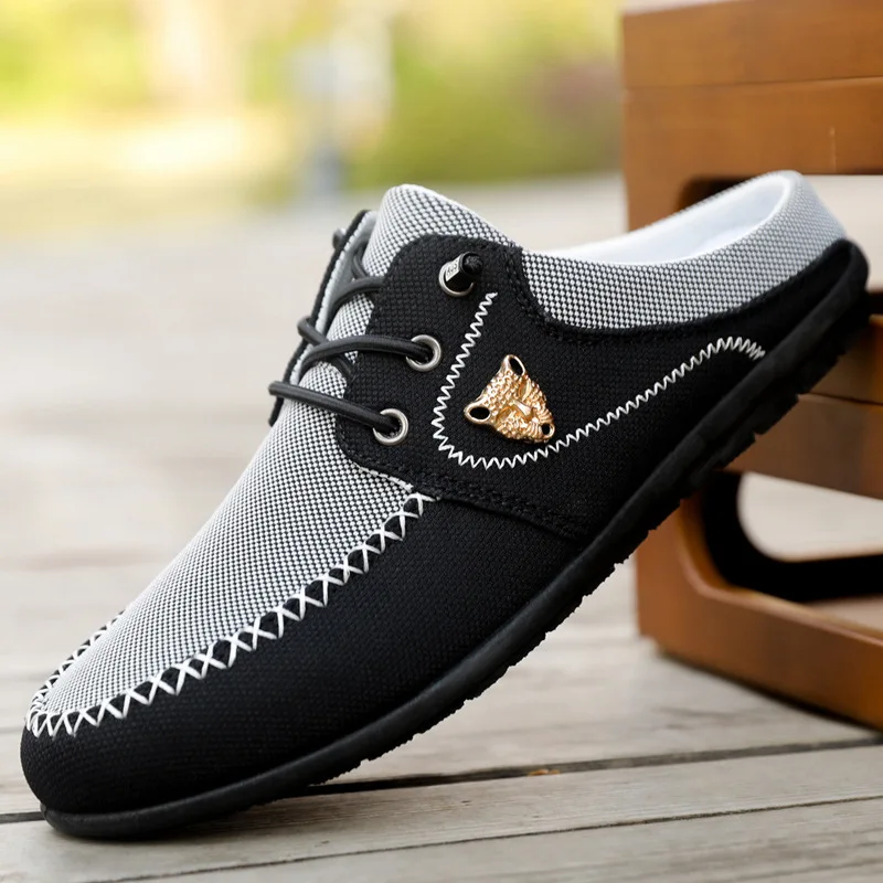 

Новые модные, универсальные, удобные и повседневные спортивные кроссовки большого размера с мягкой подошвой. Мужские полукеды.