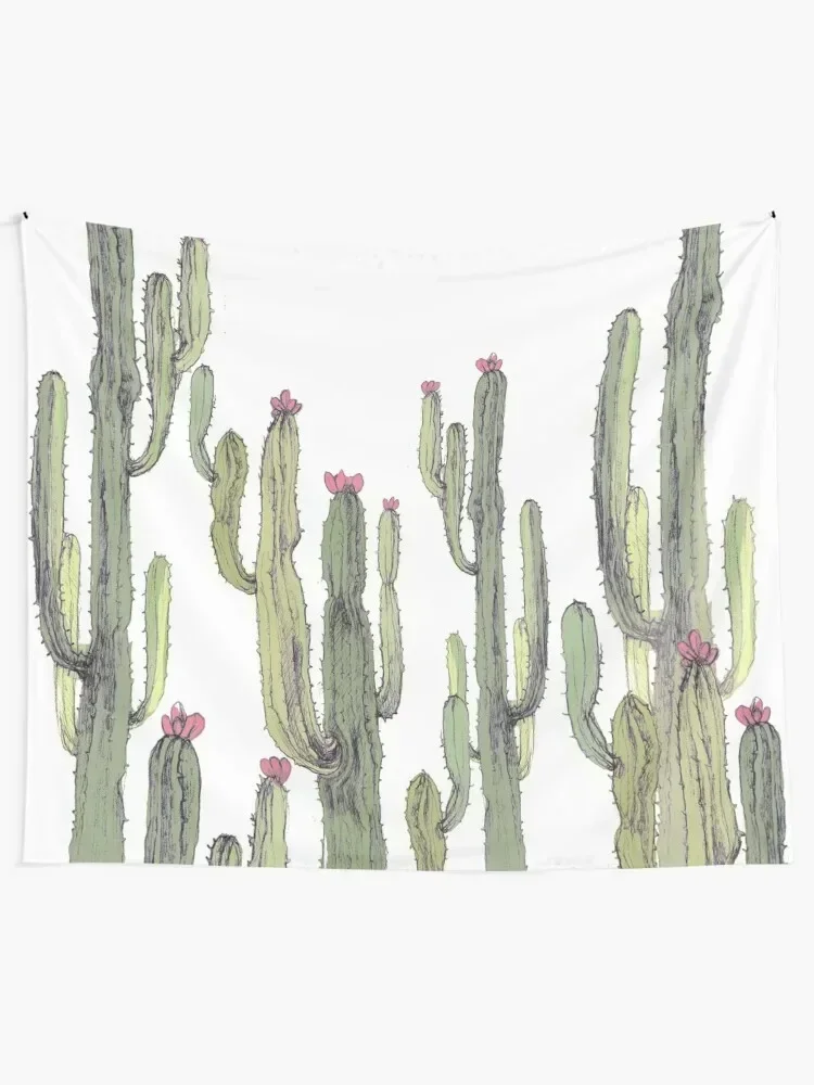 cactus Tapestry Cute Decor Decorative Paintings Wall Carpet Tapestry