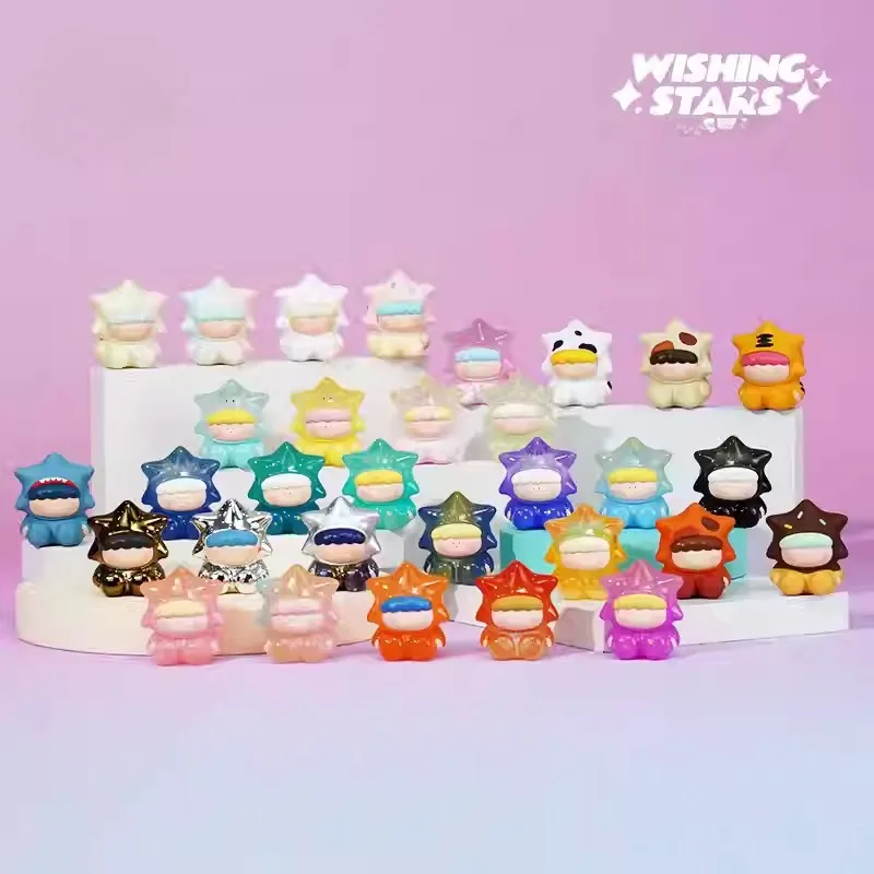 Grand Art Museum Wishing Star Blind Bag Mini Figure Blind Box A Bag of Five Cute Star Mystery Box Birthday Gifts Small Doll