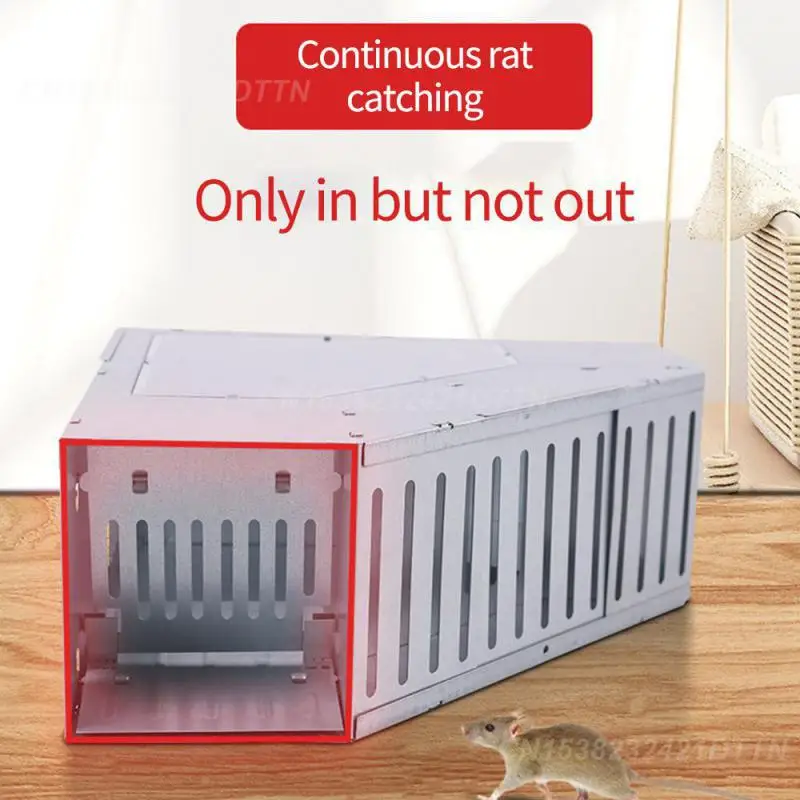 Household Rat Trap Non-toxic Multiple Occasions Available Live Mouse Trap Garden Supplies Exterminator  Mouse Cage Reusable