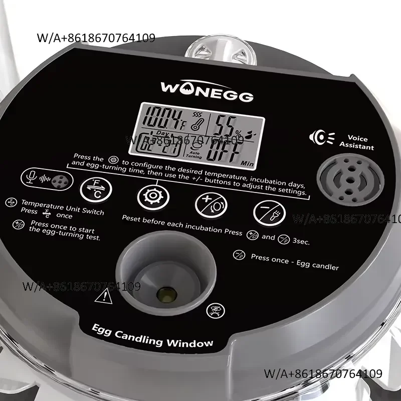 Durable WONEGG Newly Launched Fully Automatic Water Refill Chicken Temperature And Humidity Controller Hatching 12