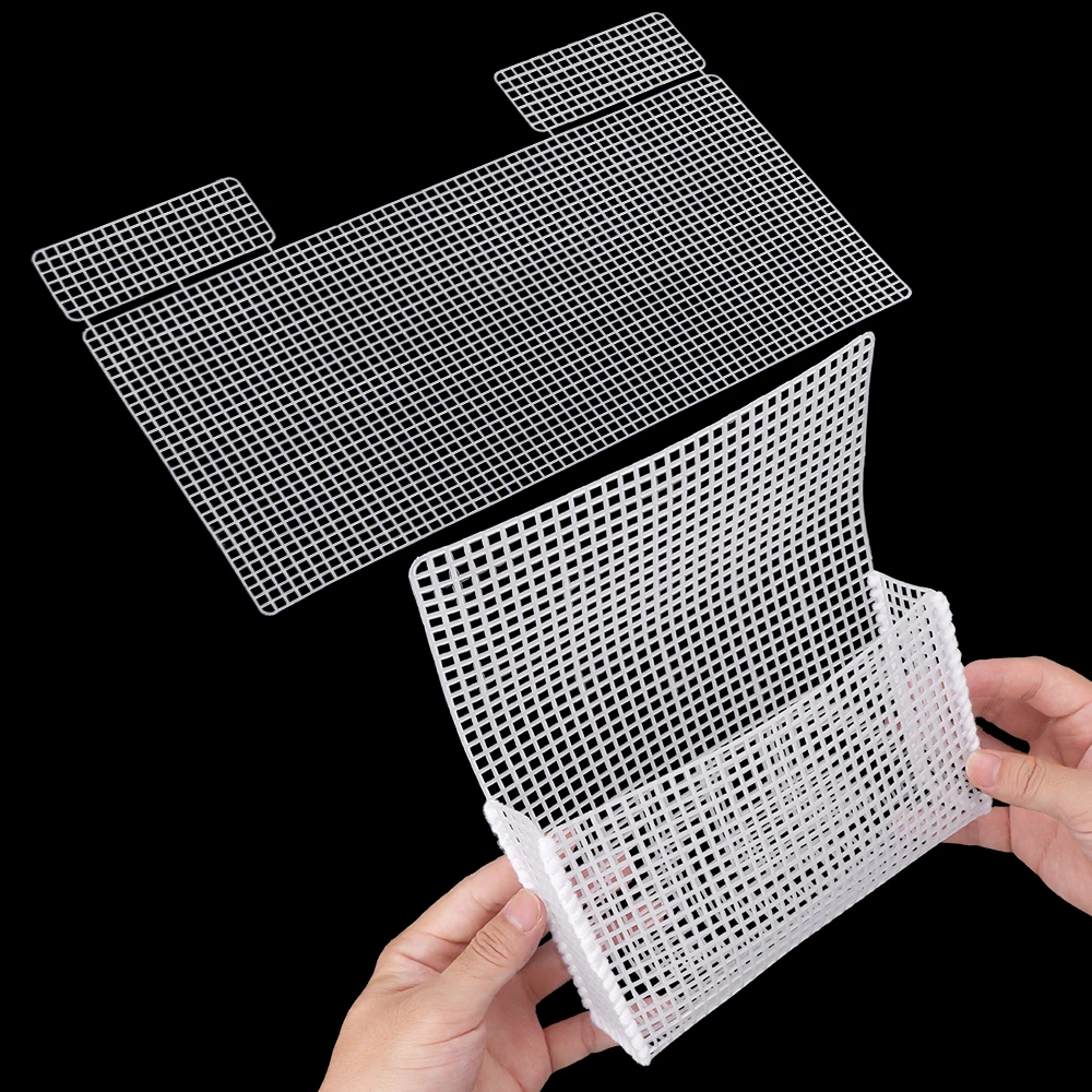 5 Stück Kunststoff-Netzbeutel-Böden für Häkeltaschen, Zubehör für handgemachte DIY-Plastiktüten, Geschenke, Nähzubehör, DIY-Geldbörsenherstellung