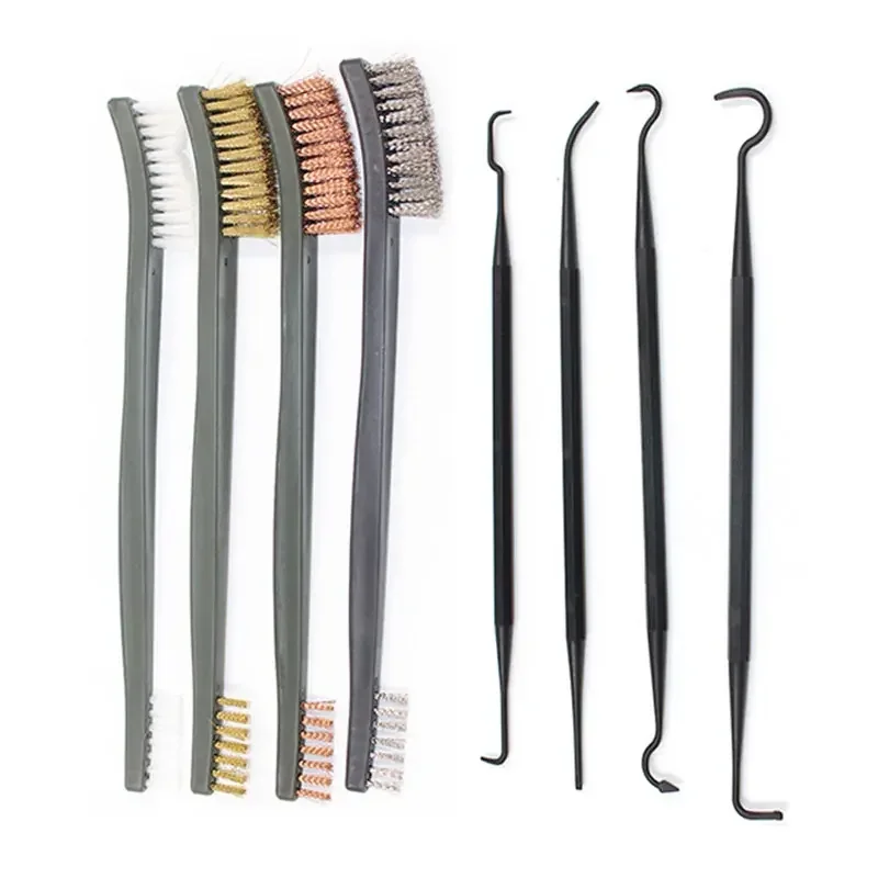 Gun Tube Brush Picks Weapon Cleaning Brushes Rifle Handgun Shotgun Clean Polish Brushes Cleaning Tool Hunting Gun Accessories