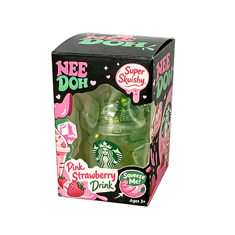 Squishy Bestseller Niedlicher Eiskaffeebecher Squishy Fidget Toy Tragbares Mini Buntes Quetsch-Stressabbau-Dekompressionsspielzeug