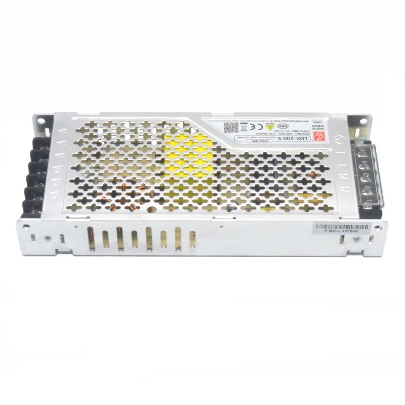 Switching Power Supply 5V 40A 200W Ultra Thin 3cm Thick Ultrathin Led Driver AC 220V Input to DC 5V For LED Display Strip Light