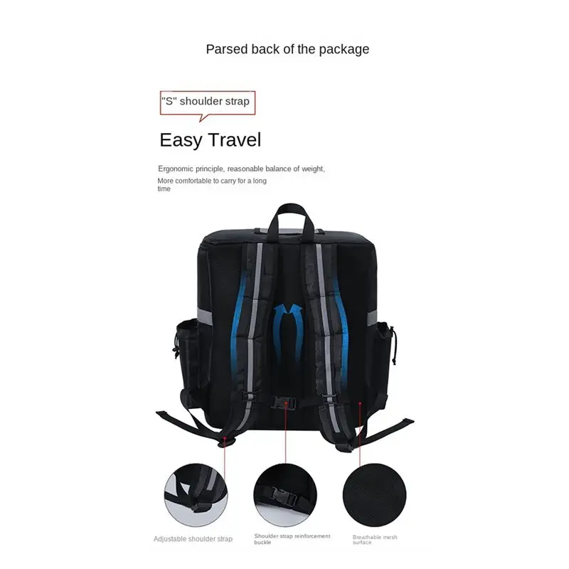 TEXU 4X Food Delivery Backpack Pizza Delivery Bag Insulated Delivery Bag For Bike Delivery Food Delivery Bag