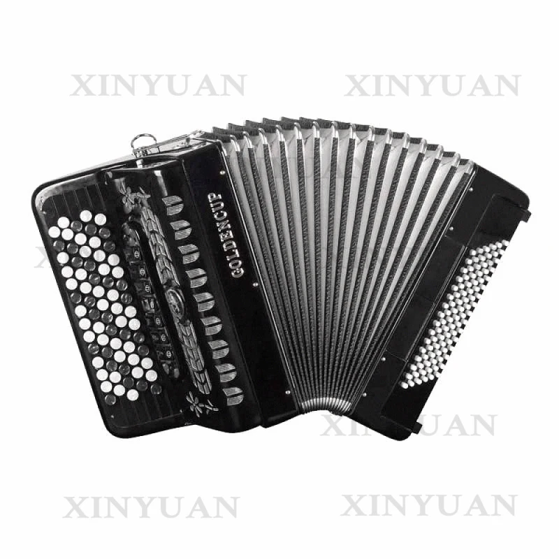 Diatonic Wood Accordion JB5096, 70-Button 96-Bass 41-Tone Professional OEM Musical Instrument