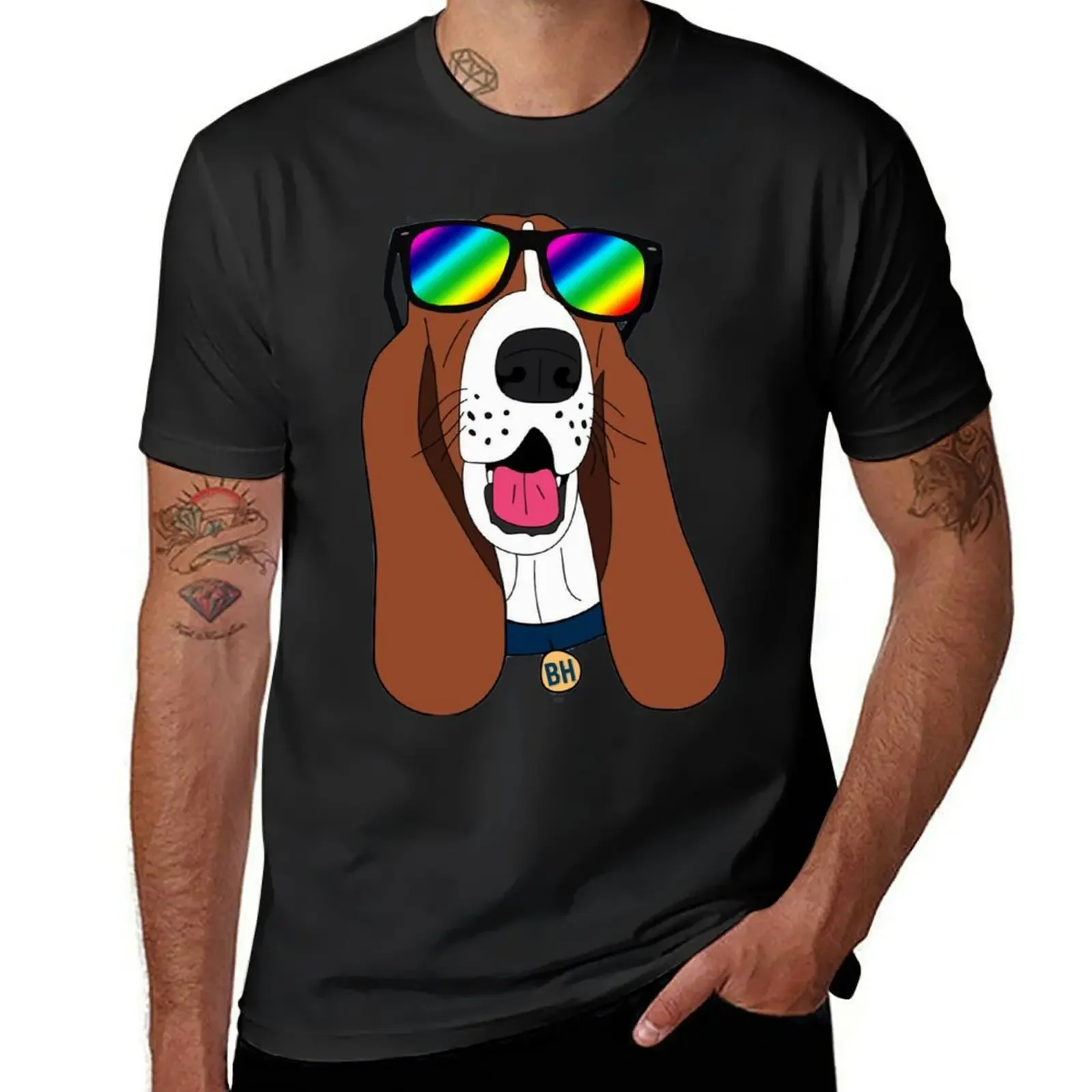 THE COOLEST STYLISH BASSET HOUND T-Shirt vintage clothes street wear animal prinfor boys mens shirts graphic tee