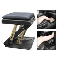 Portable Travel Universal Adjustable Footrest Multifunctional with Massaging Beads 4-Level Height Adjustment for Home Office