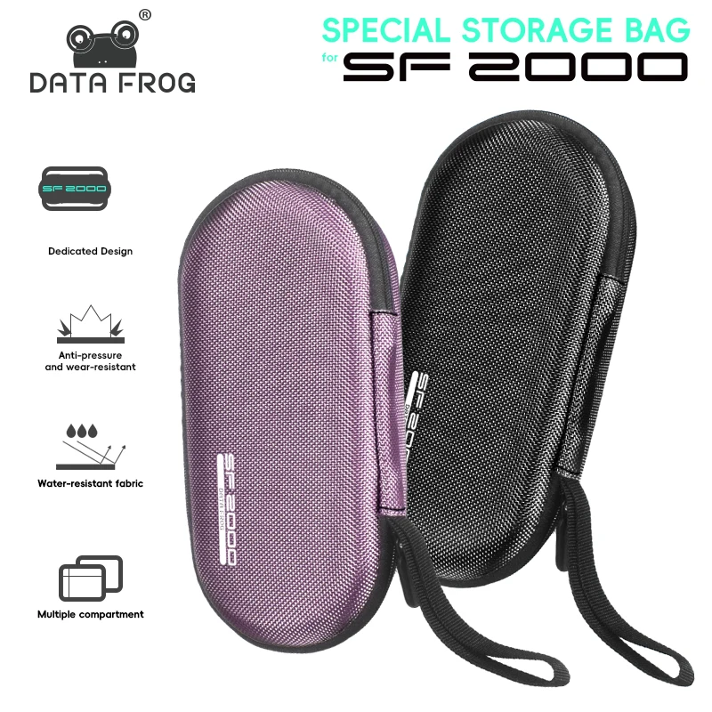 DATA FROG EVA Stoßfeste Aufbewahrungstasche für SF2000 Handheld-Spielkonsole, Reise-Tragetasche Schutzhülle