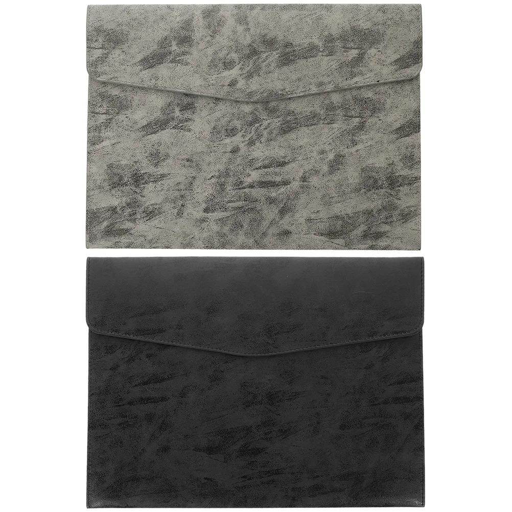 2 шт., искусственная сумка для документов, папка для файлов, контейнер для квитанций, портативная сумка для файлов, дизайн кнопки, офисный органайзер для купюр, безопасный файл