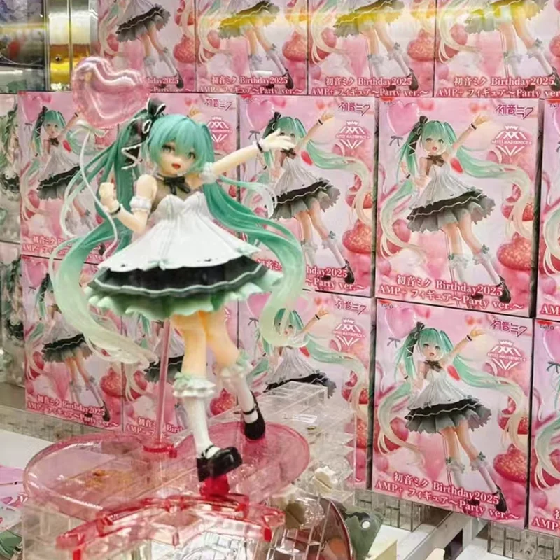 本物在庫あり-タイトーアーティスト傑作-birthday2025-初音ミク-パーティーバージョン-オリジナルアニメフィギュアモデルコレクターフィギュアおもちゃ