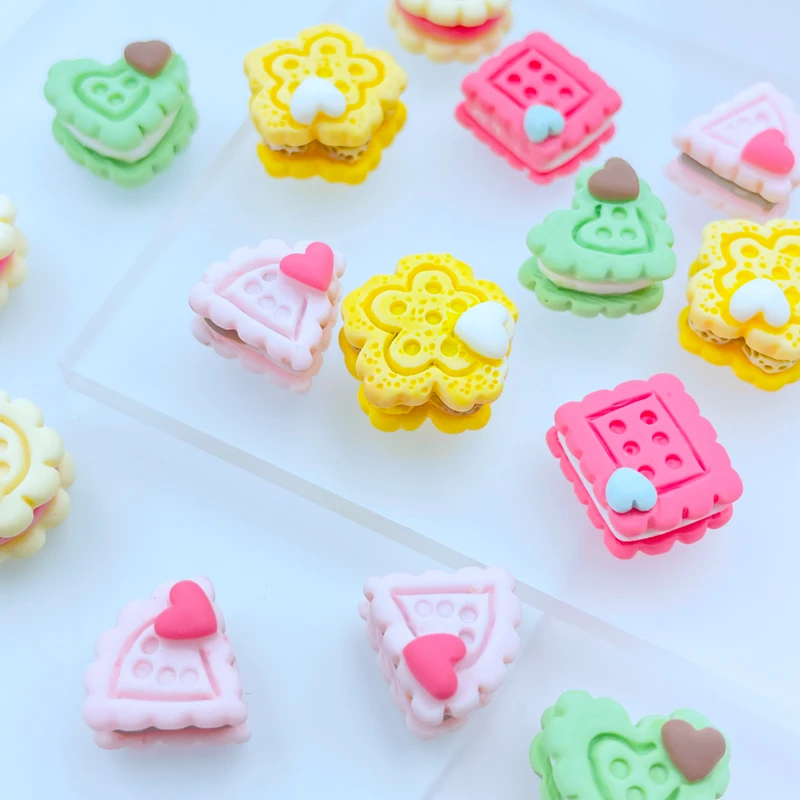 20 Pcs New Kawaii Cute Mini Cartoon Cake Flat Back Resin Cabochons Scrapbook Diy Party Hairpin Accessories Craft A63