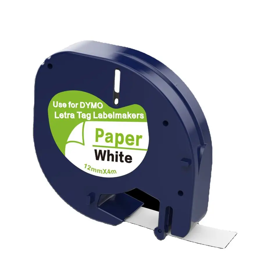91201 91200 Multi Kleuren Compatibel voor Dymo LetraTag Label Tape Plastic 91331 91221 Lint voor LT100H 100 T Labelprinter - afbeelding 1