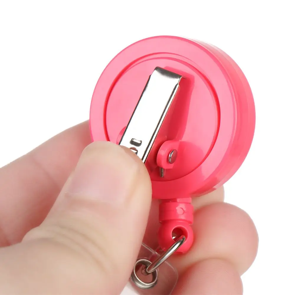 1pc New Fashion Creative 360° Rotation  Retractable Badge Reel Fashion Hot Sale Nurse Display ID Name Card Badge Holder