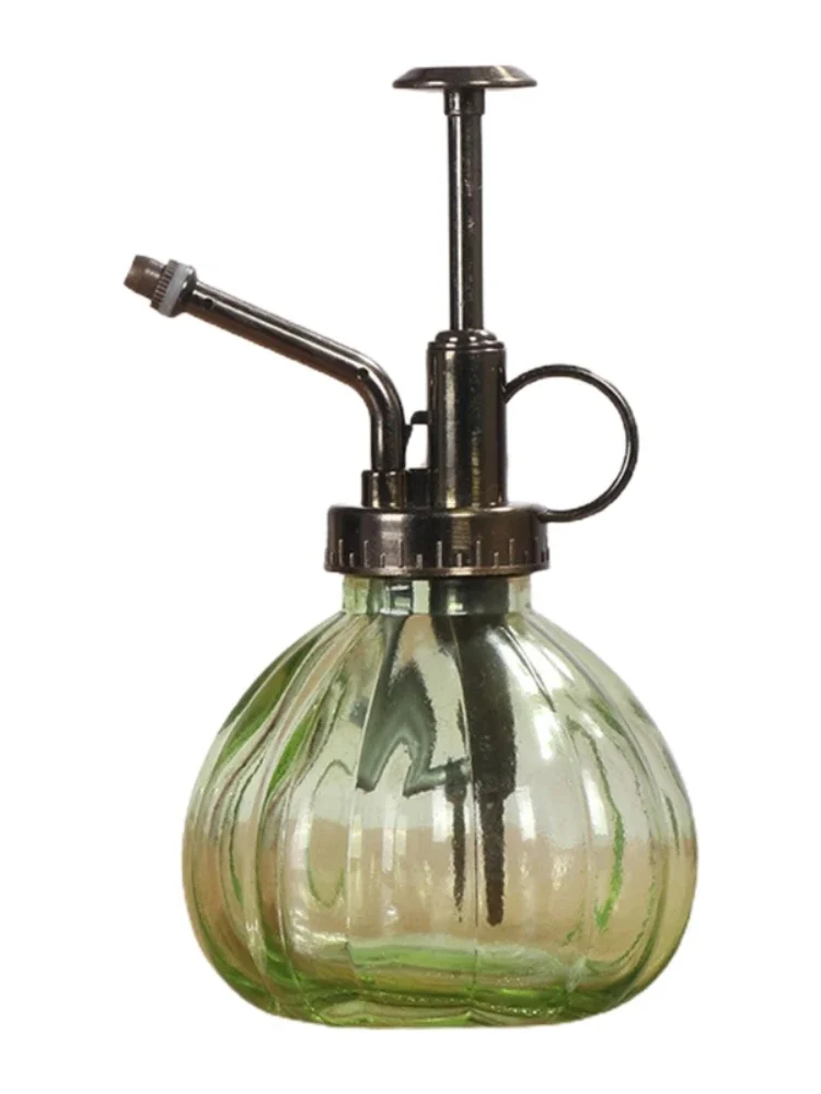 1 Kính Tưới Cây Có Thể Nồi Vintage Vật Có Thương Đồng Áp Retro Bí Ngô Chai Xịt Đồng Giả Cổ Vòi Phun