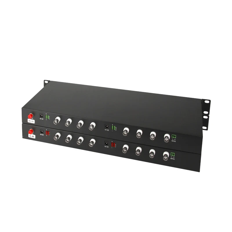 8Ch 1080P CVI/AHD Converter Fiber Optic to BNC Digital Video Converter Fiber Optical Transmitter and Receiver