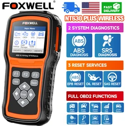 Foxwell nt630 plus obd2 scanner abs srs code leser automotive obd ii airbag diagnose abs brems blutung diagnose scan tool