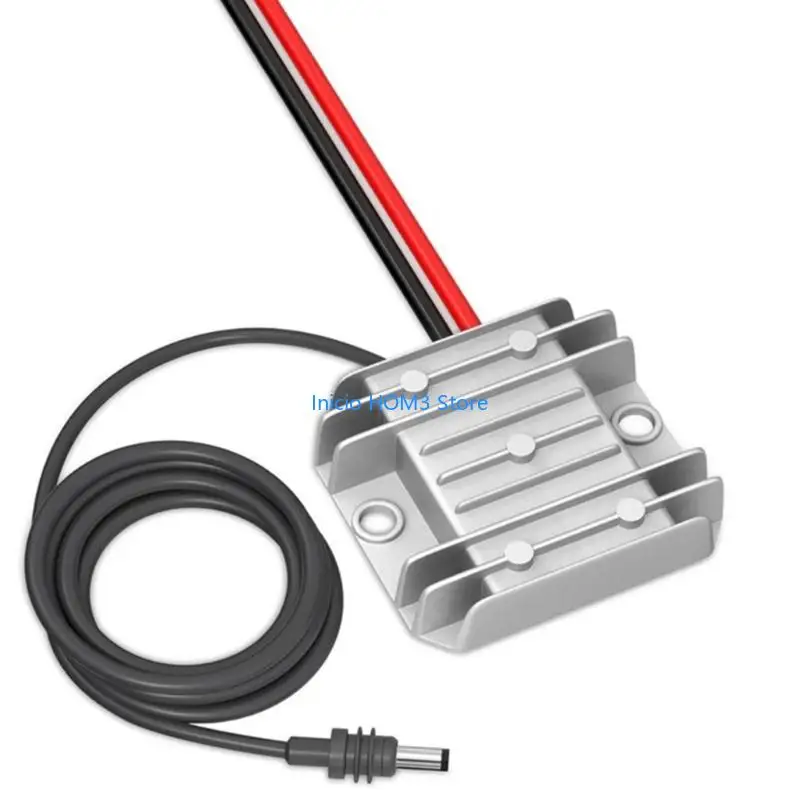 A5YD 9V-28V Input to 30V Output 3.5A Step Up Converter Cable 12V/24V Adapter Step Up Converter with Power Cord Clip Enduring