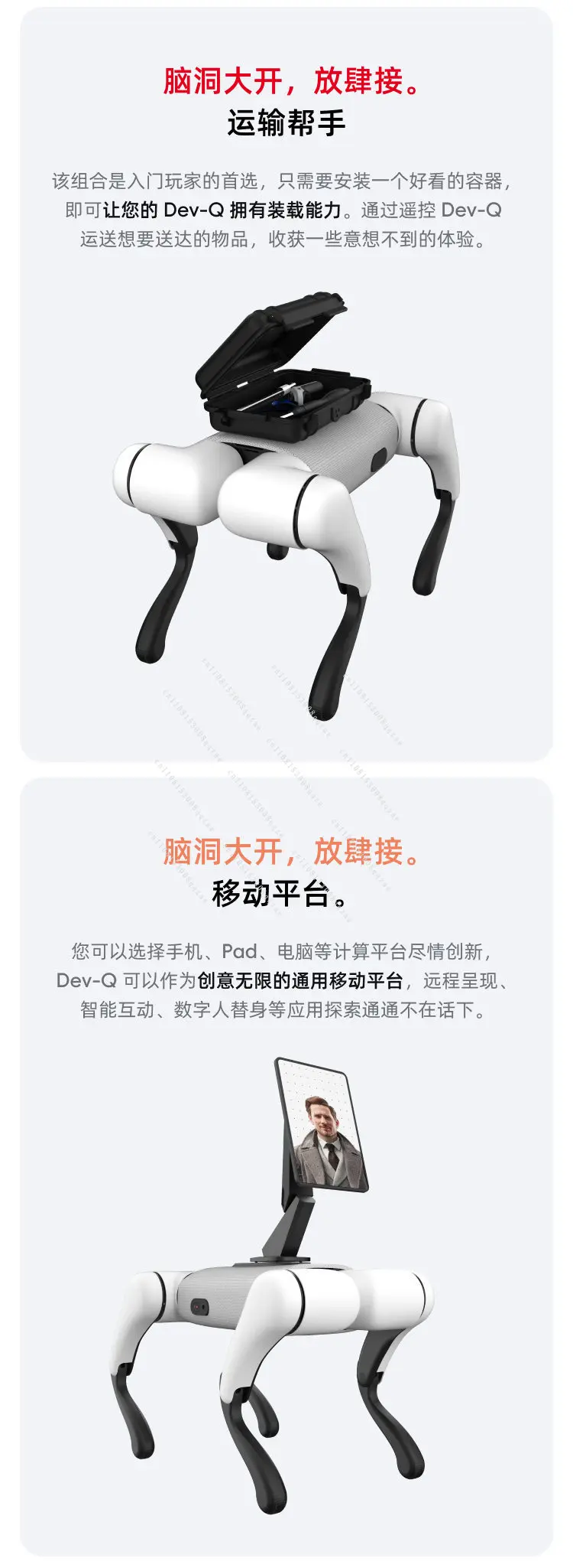 

BabyAlpha Dev series alpha coefficient robot dog artificial intelligence robot dog AI robot dog