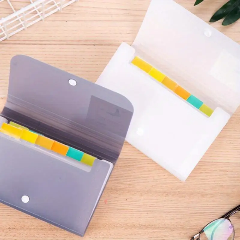 

Nail Stickers Storage Book File Folder Document Organizer Card Package Button Type File Expanding Wallet 13 Pockets Paper Holder