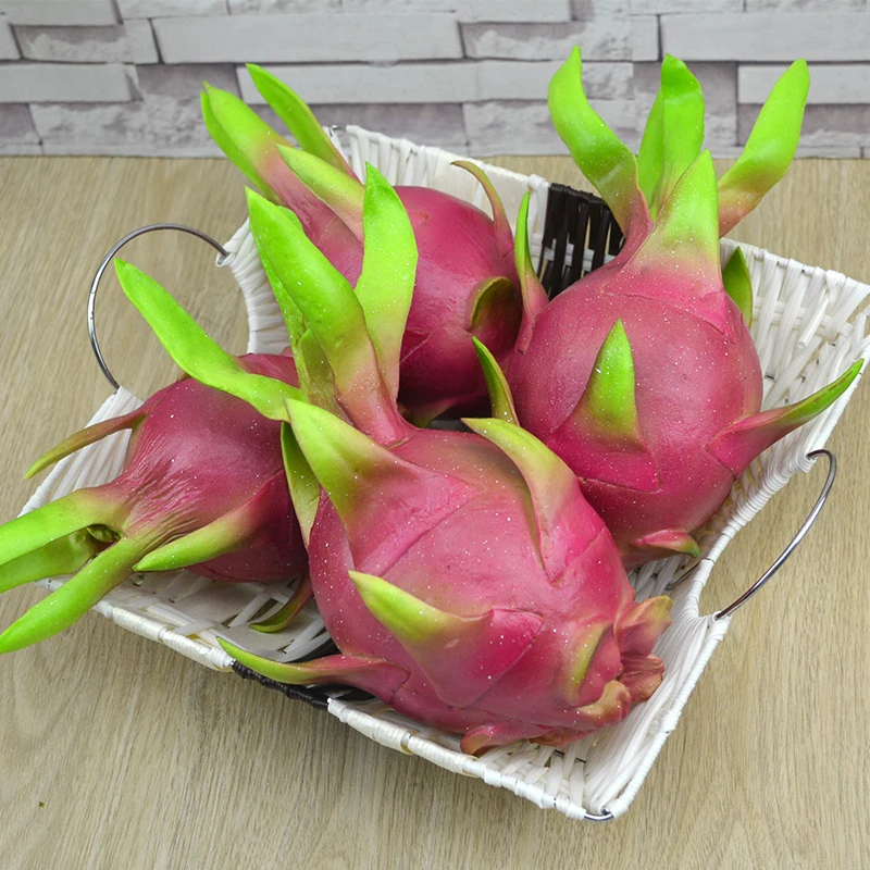 Fake Fruit Model Decoration Pu Artificial Simulation Pitaya Model House Kitchen Party Decoration Plastic Crafts Furnishing