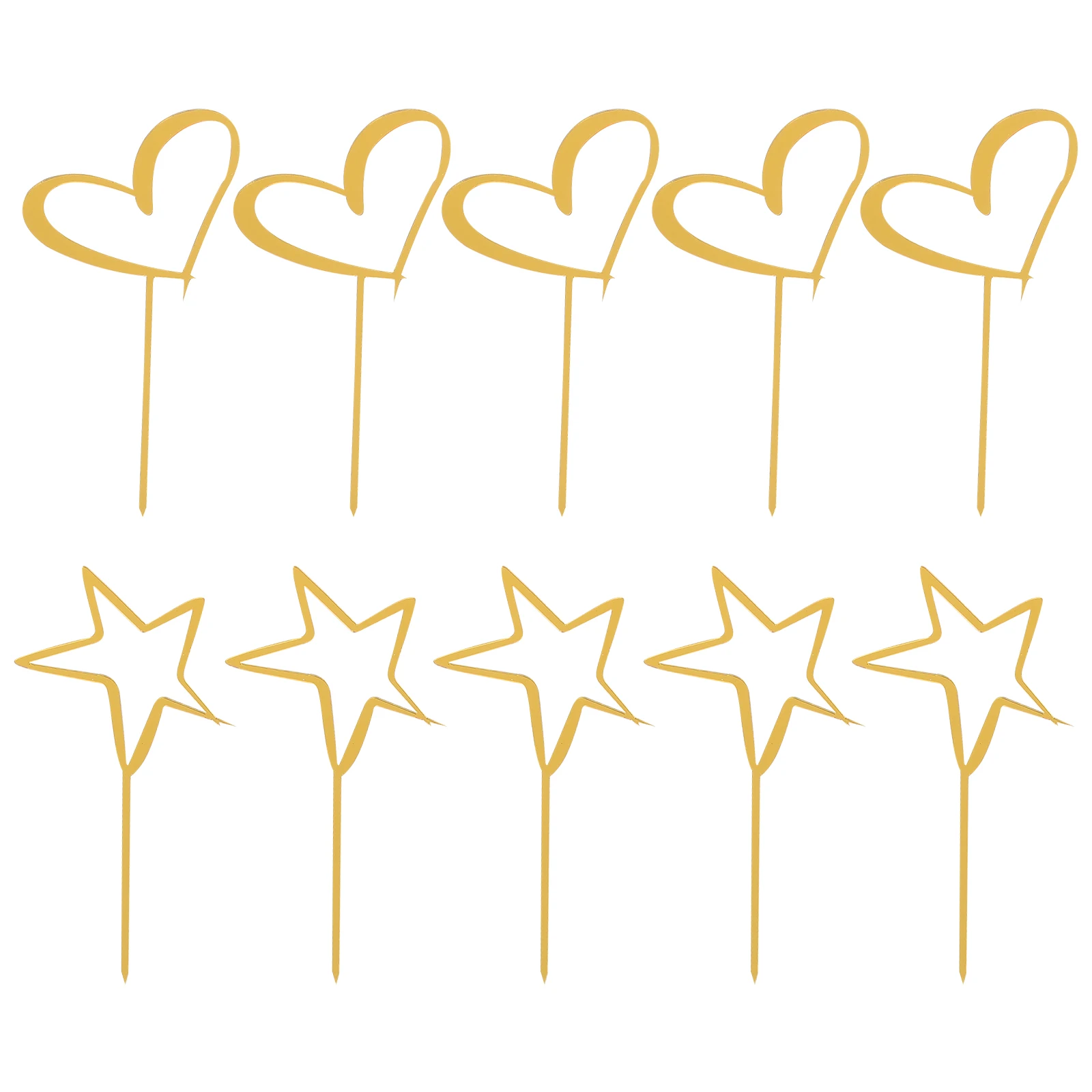 

20pcs Cake Toppers for Birthday Party Princess Theme Cupcake Ornaments Decorations Sweet Cake Picks Treat Accessories