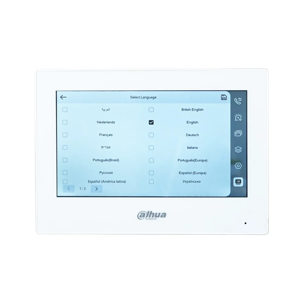 Dahua Multi-Language IP Video Intercom KIT,VTO3311Q-WP & VTH2621GW-P, P2P Cloud, Door bell 1, 2 ,3 ,4 buttons are adjustable