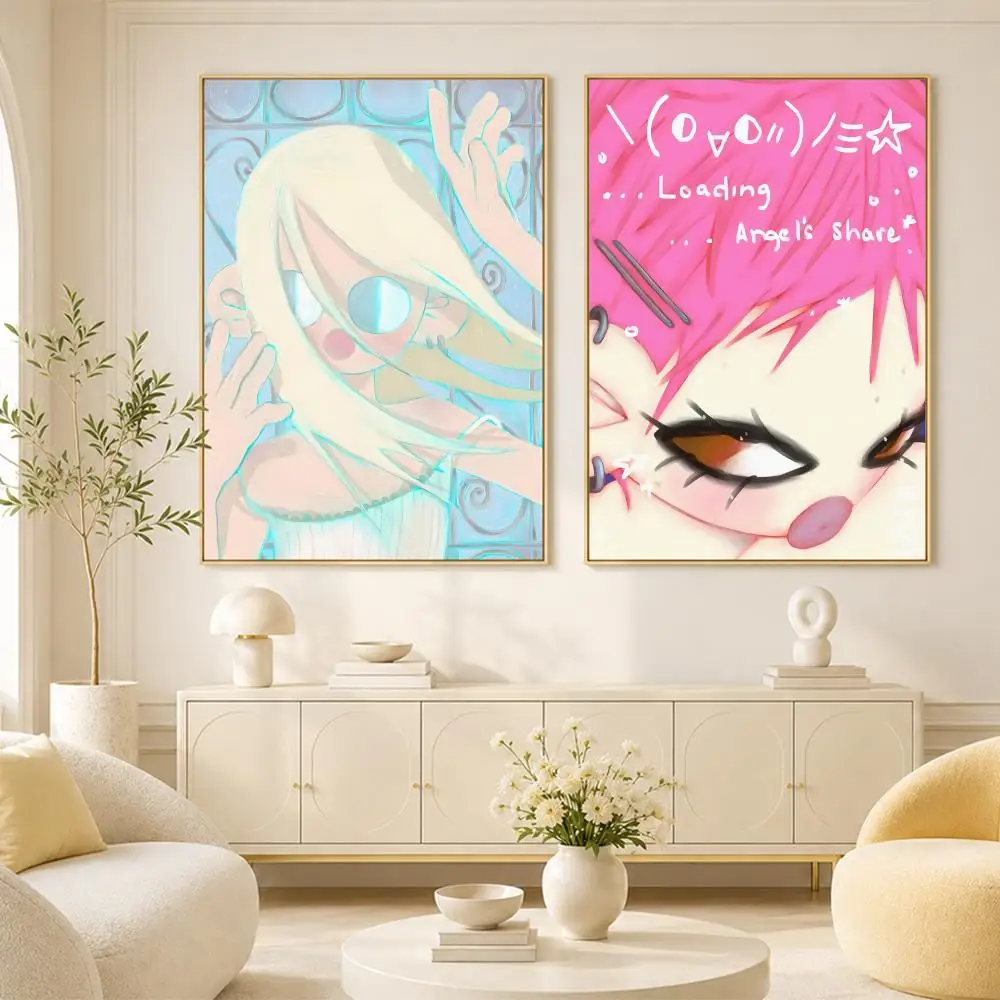 just hot chicks millennial style illustrations Poster Room Home Decoration Interior Wall Art Printing Garage Posters Gift