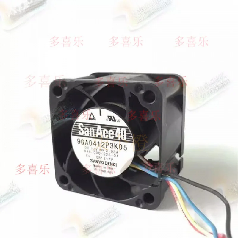 EE for  Sanyo 9GA0412P3K05 4028 DC12V 0.92A 4CM 19800RPM Violent Server Fan