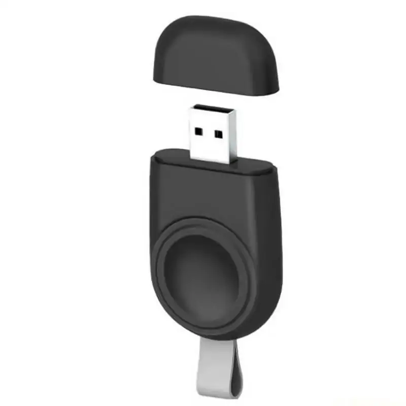 E56B Portable Travel for Watch USB Fast Wireless Charging Pad for Watch Full Series White/Black