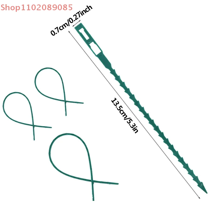 50pcs Adjustable Plastic Plant Cable Ties Reusable Cable Ties for Tree Climbing