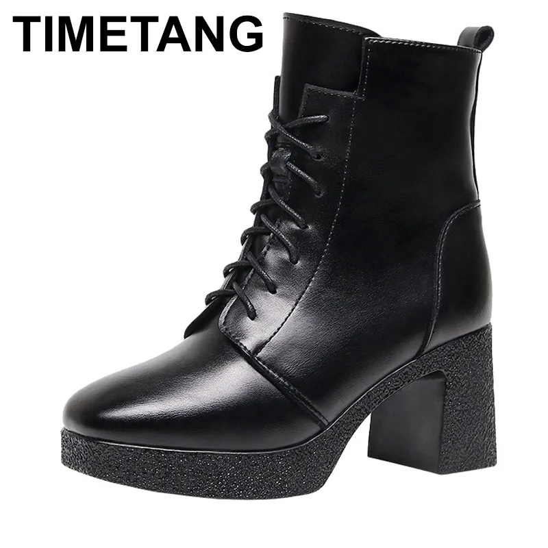 

Square Head Patent Leather Shoes Womens Ankle Boots Fall Winter Block Heels Motorcycle Boots for Office Mom Work