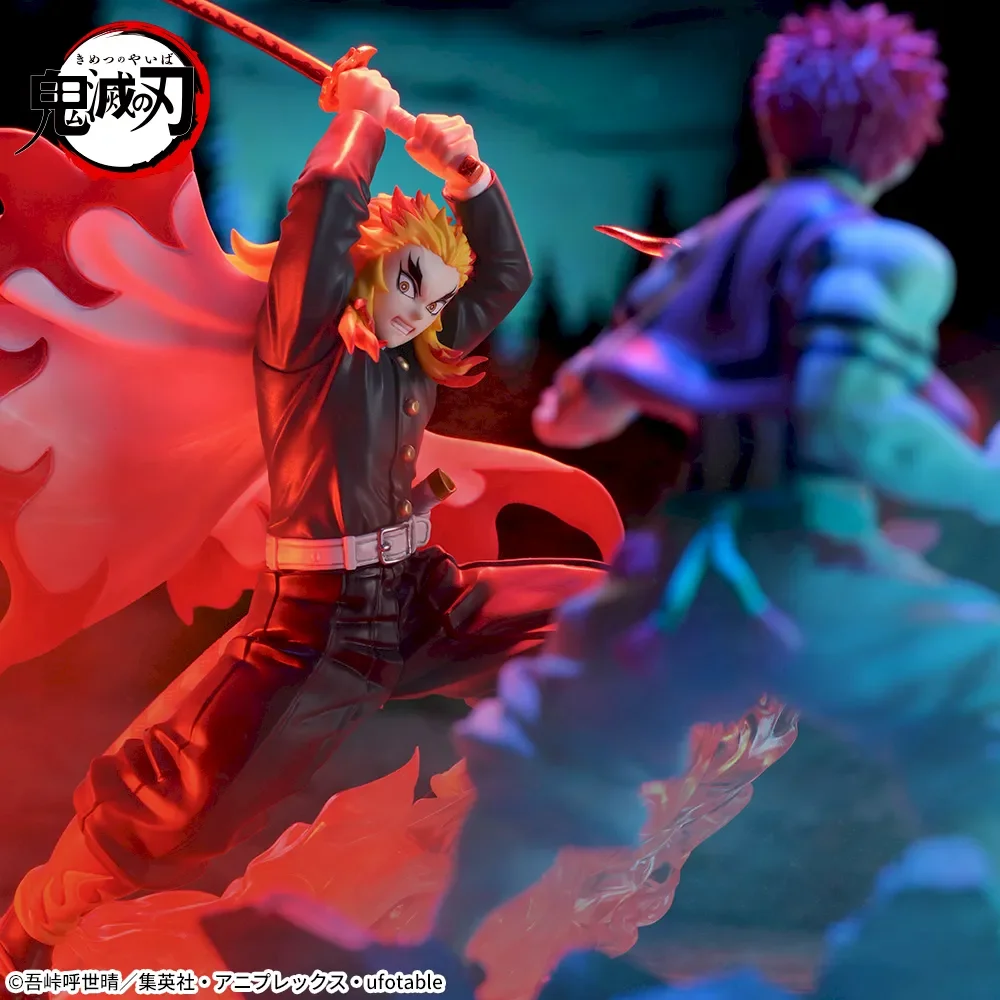 Hot Sale In Stock SEGA Xross Link Demon Slayer Kimetsu no Yaiba Akaza Rengoku Kyoujurou Figure Anime Model Gift