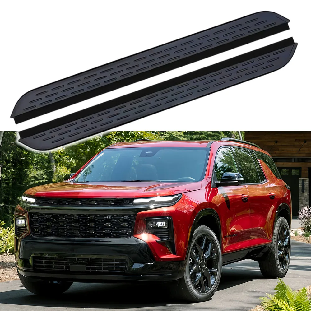 2PCS Fixed Door Nerf Bars Running Board Side Steps Pedal Steps Fit for Traverse 2024 2025 Aluminum Entry Steps with brackets