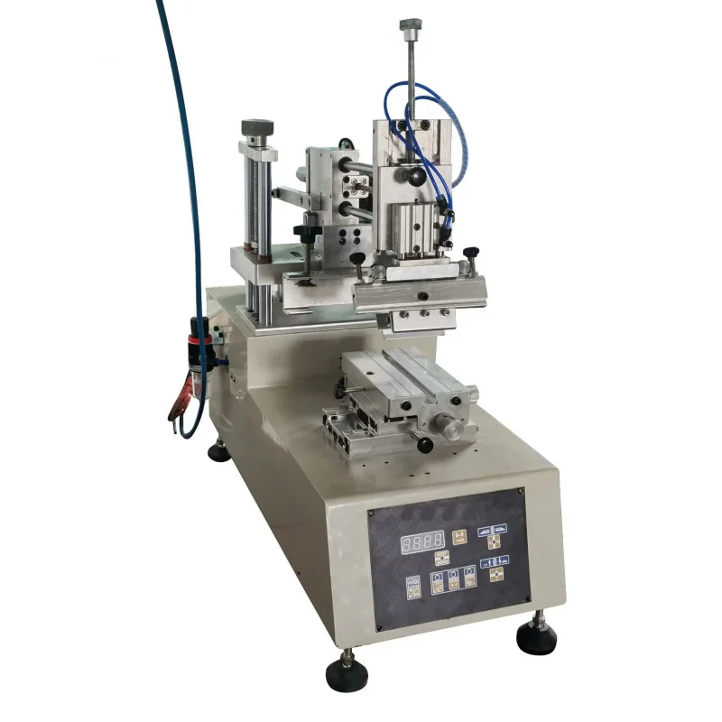 

Automatic Small Tabletop Oblique Arm Flat Silk Screen Machine For PVC Sheet Paper Printing