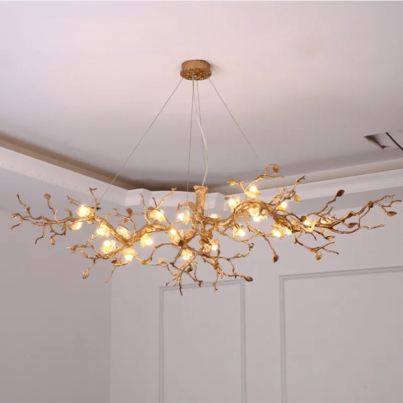 

Lighting Large Artistic Branches Chandeliers Coloured Glaze Chandelier Light Lighting Hotel Chandeliers Copper Chandelier