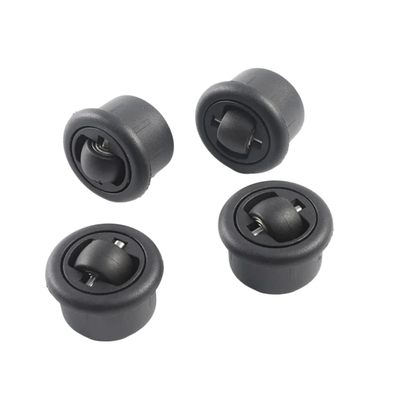 4pcs Hidden Universal Wheel,360 Degree Swivel Casters,Invisible General Wheels for Push-pull Table Furniture Bottom,Smooth Quiet
