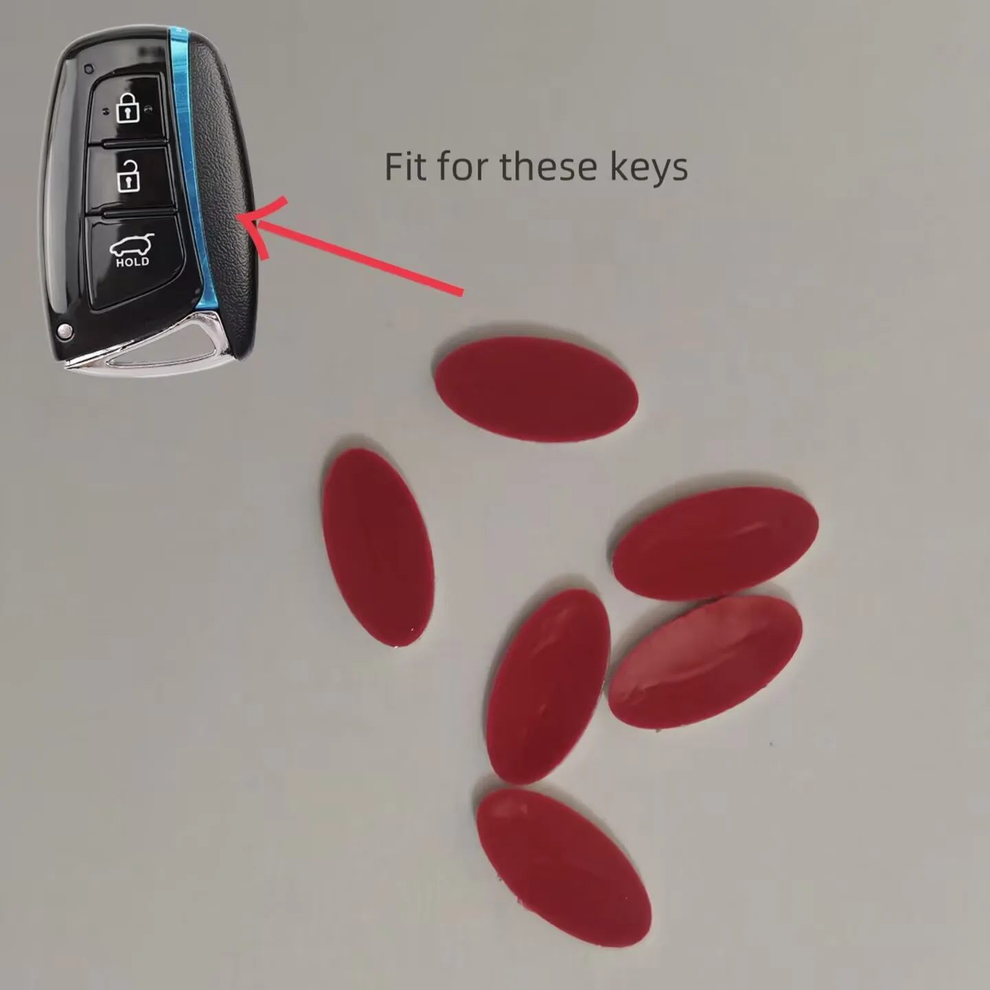 DIY Emblem logo For KIA remote key sticker Size 14.3*7MM