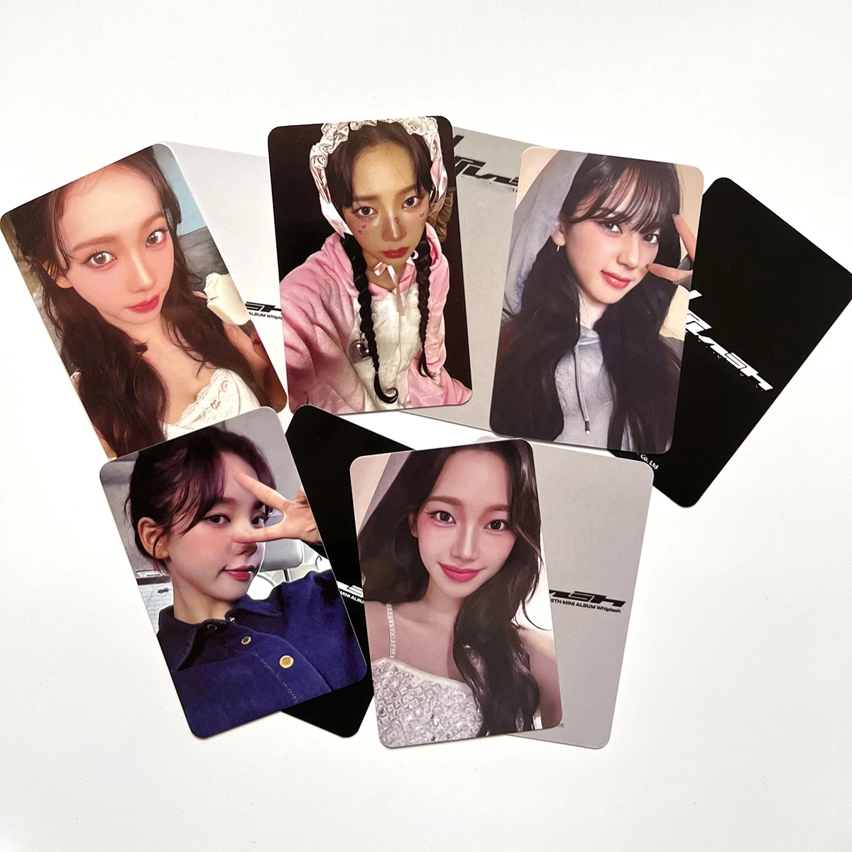 Kpop Idols Winter Giselle Album Whiplash Tesserino 5 Pz/set Doppi Lati Stampa Pellicola Luminosa Stile Coreano LOMO Card Fans Regalo